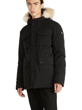 NWOT Pajar Canada Men's Black Soren Mid-Length Down Parka Jacket Size Medium